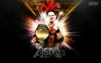 Aj Styles Tna World Heavyweight Champion Wallpaper