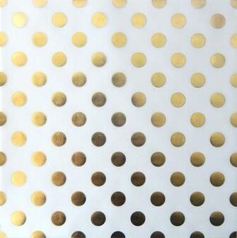 Gold Polka Dots Closeup Of Foil