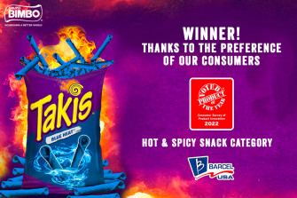 Consumers Choose Takis Blue Heat As Their Favorite Snack Grupo Bimbo