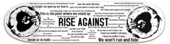 Rise Against Skateboard By Edertxu