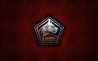 Wallpaper Lille Osc French Football Club Red Metal