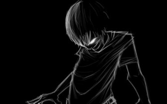 Anime Drawing Black N White HD Wallpaper The Database