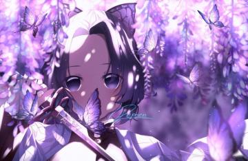 Anime Demon Slayer Kimetsu No Yaiba Butterfly Girl Shinobu