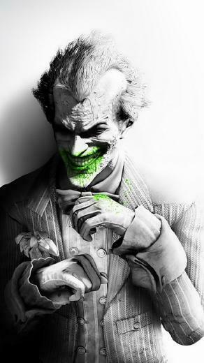 The Joker With Green Blood iPhone Wallpaper