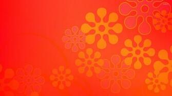 Orange Flowers Wallpaper Vector