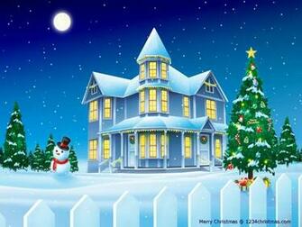 Christmas House Wallpaper For