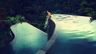 Infinity Swimming Pool Full HD Desktop Wallpaper 1080p