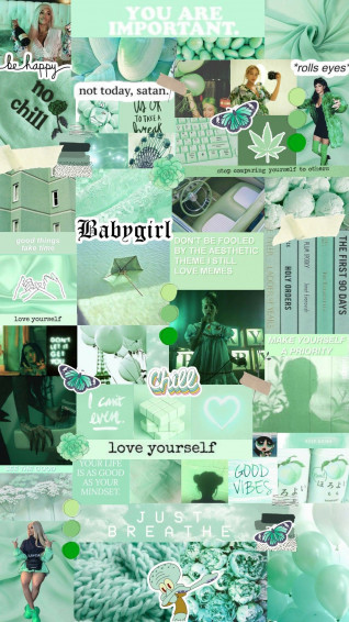 Mint Green Aesthetic Wallpaper Cute Patterns