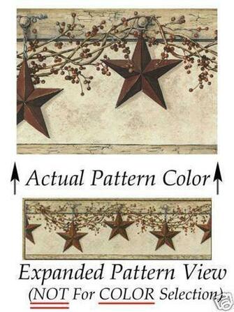 Country Star Wallpaper Border