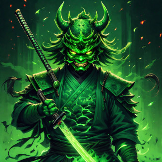 Green Samurai Girl Playground