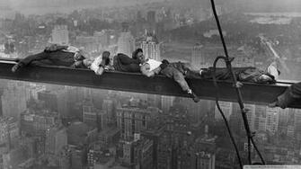 Construction Workers At Height 4k HD Desktop Wallpaper For