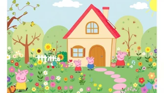 Peppa Pig House Wallpaper