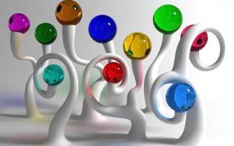 Glass Balls Wallpaper