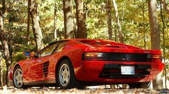 Wallpaper Ferrari Testarossa In The Wood X