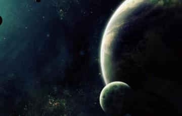 Wallpaper Dark Planets Sci Fi Image For Desktop Section