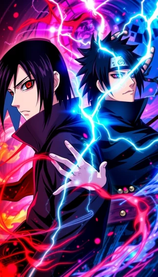 Itachi Sasuke Phone Wallpaper