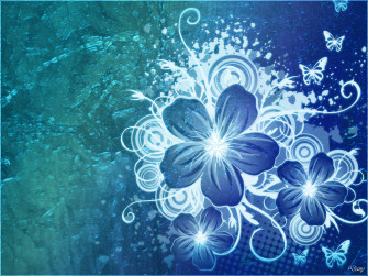 Blue Flower Wallpaper Nice