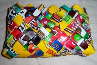 And M Candy Wrapper Wallet Coin Purse Peanut By