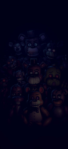 Five Nights At Freddy S Black Art Wallpaper