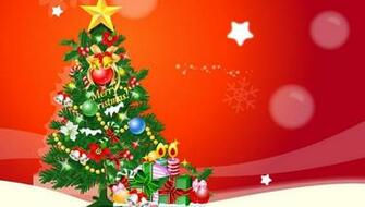 Wallpaper Tree Gifts Star Snowflake Holiday