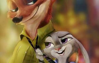 Wallpaper Zootopia Judy Hopps Nick Wilde Films