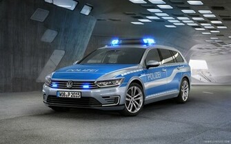 Volkswagen Passat Gte German Police Car HD Wallpaper IHD