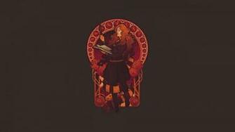 Harry Potter Hermione Granger Art Nouveau Wallpaper