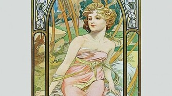 Alphonse Mucha Wallpaper Art Background