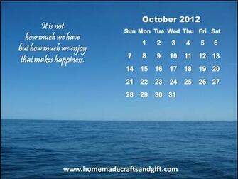 Calendars Bookmarks Cards October Calendar