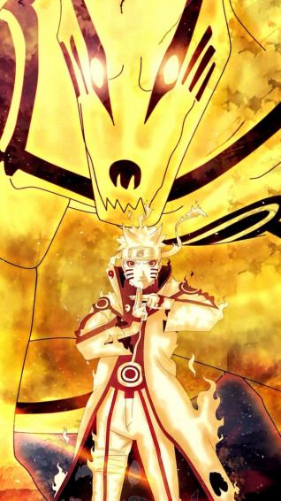 A Magnificent Of Naruto With Nine Tails Wallpaper