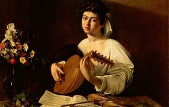 Wallpaper Michelangelo Lute Player Da Caravaggio Image For