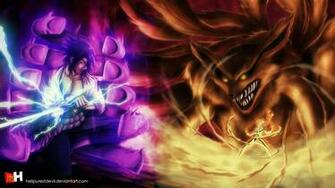 Uchiha Sasuke Susanoo Vs Uzumaki Naruto Kyuubi Kurama Tailed Beast