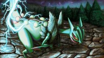 Mega Sceptile Lightning Rod By Wyvernsmasher