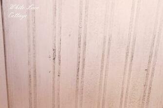 But You Can See How The Dark Wax Really Aged This Wallpaper Beadboard