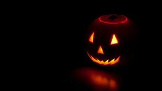 Wallpaper Halloween Pumpkin Dark Autumn Full