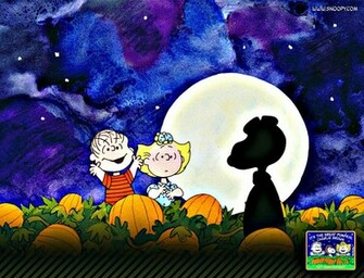 Great Pumpkin Charlie Brown Snoopy Halloween Wallpaper Other Jpg