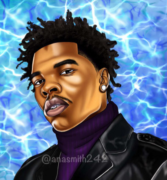 Welcome To The World Of Lil Baby Cartoon Wallpaper
