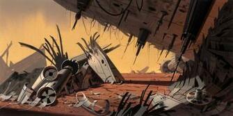 Genndy Tartakovsky S Clone Wars Acrylic Background Paintings By