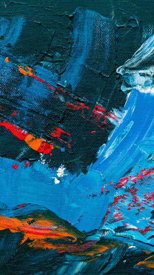 Blue Painting Wallpaper
