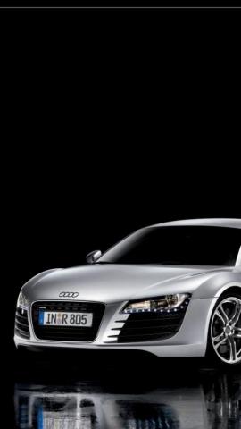 Silver Audi R8 iPhone Wallpaper Id