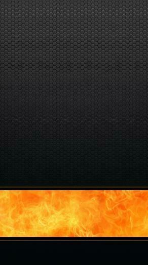 Hexagon Pattern And Fire iPhone 5s Wallpaper
