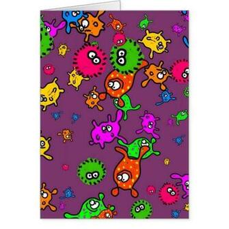 Bacteria Wallpaper Card