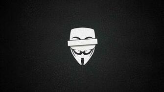 Anonymous Simple Background Wallpaper