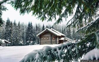 Mountain Retreat Winter Wallsfield HD Wallpaper