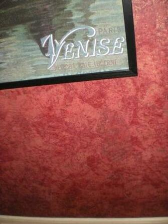 Paper Illusion Faux Finish Wallpaper In Script Pomegranate