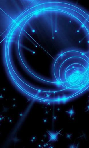 Cellphone Background Neon Blue Glow