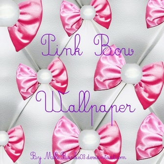 Pink Bow Wallpaper Mllebarbie