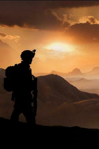 Cool Soldier Silhouette Wallpaper For iPhone Photos
