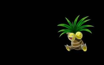 Exeggcute Minimalism Black Background Wallpaper Anime