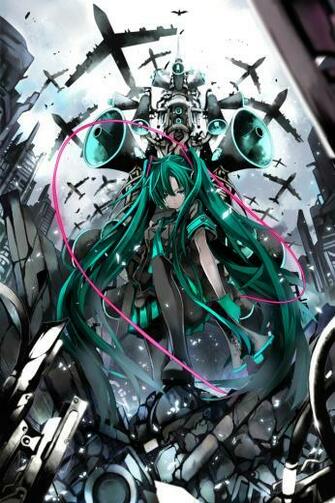 Hatsune Miku Wallpaper For Apple iPhone Hellaphone